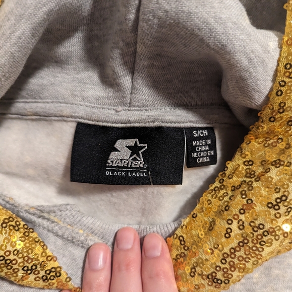 Sequins Starter Logo sweatshirt size S - Picture 8 of 10